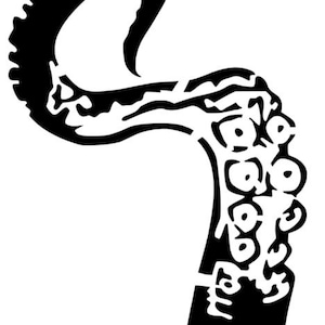 Plantilla de corte láser para manualidades con plantilla de tentical / Descarga digital / DXF, SVG, MP4, GIF