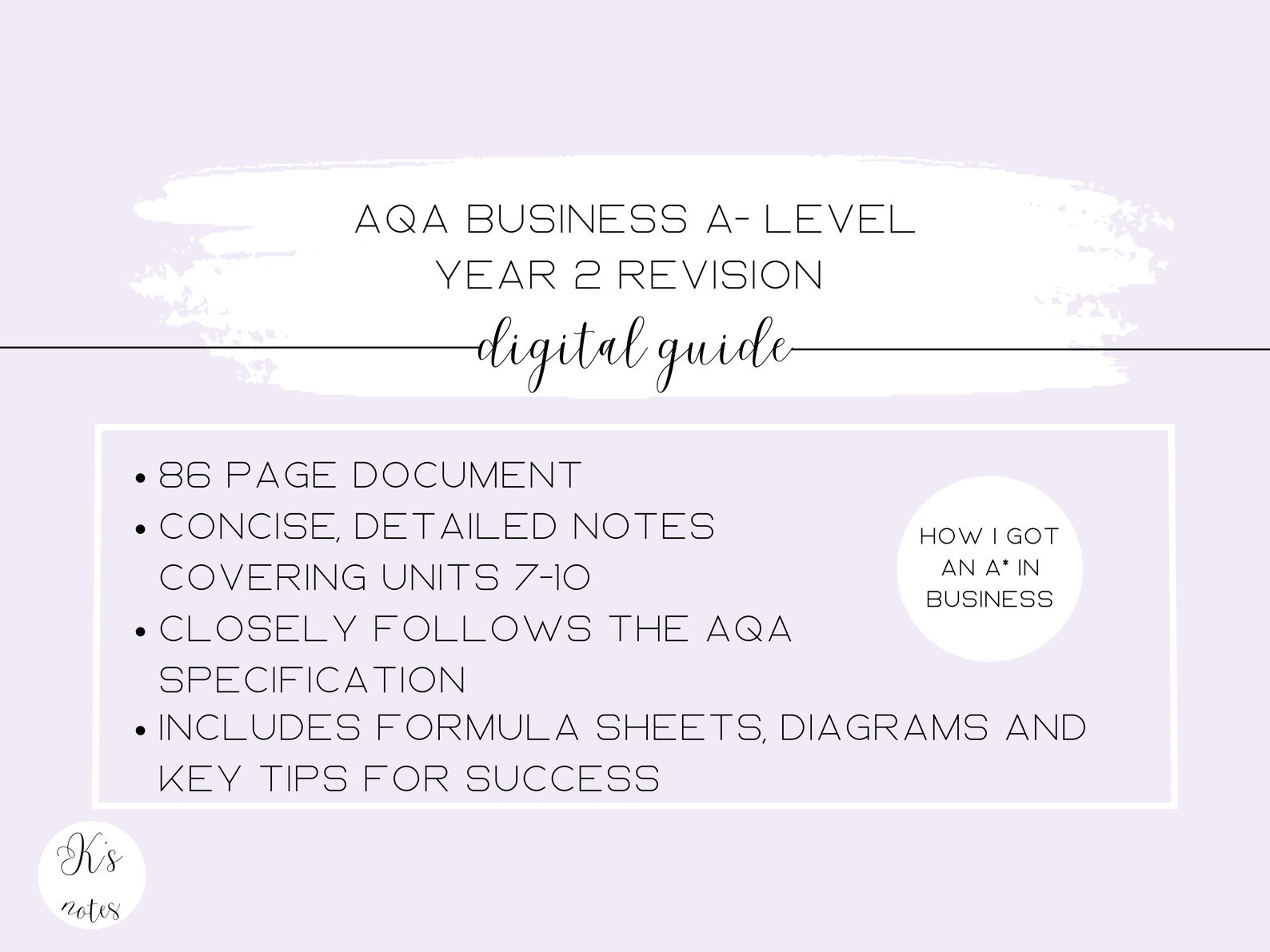 Aqa business a level revision notes for year 2 a level units 7 10