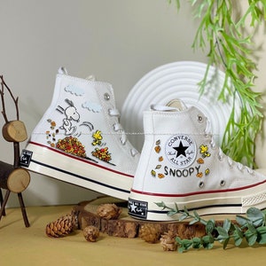 Snoopy converse sneakers deals