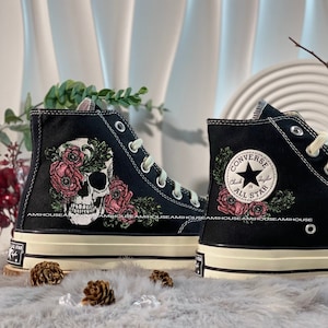 Skull converse Etsy Italia