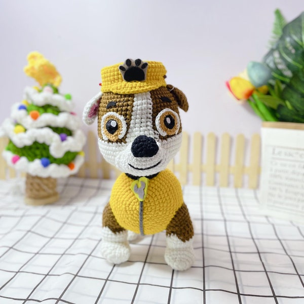 Dog Crochet Doll, Cartoon  Amigurumi Doll, Crochet Collectibles, Bundle Amigurumi Crochet, Custom Stuffed Dog, Crochet Pet Memorial.