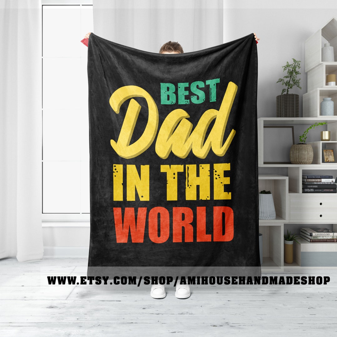 Father's Day Blanket, Personalized Blanket for Dad, Gifts for Him