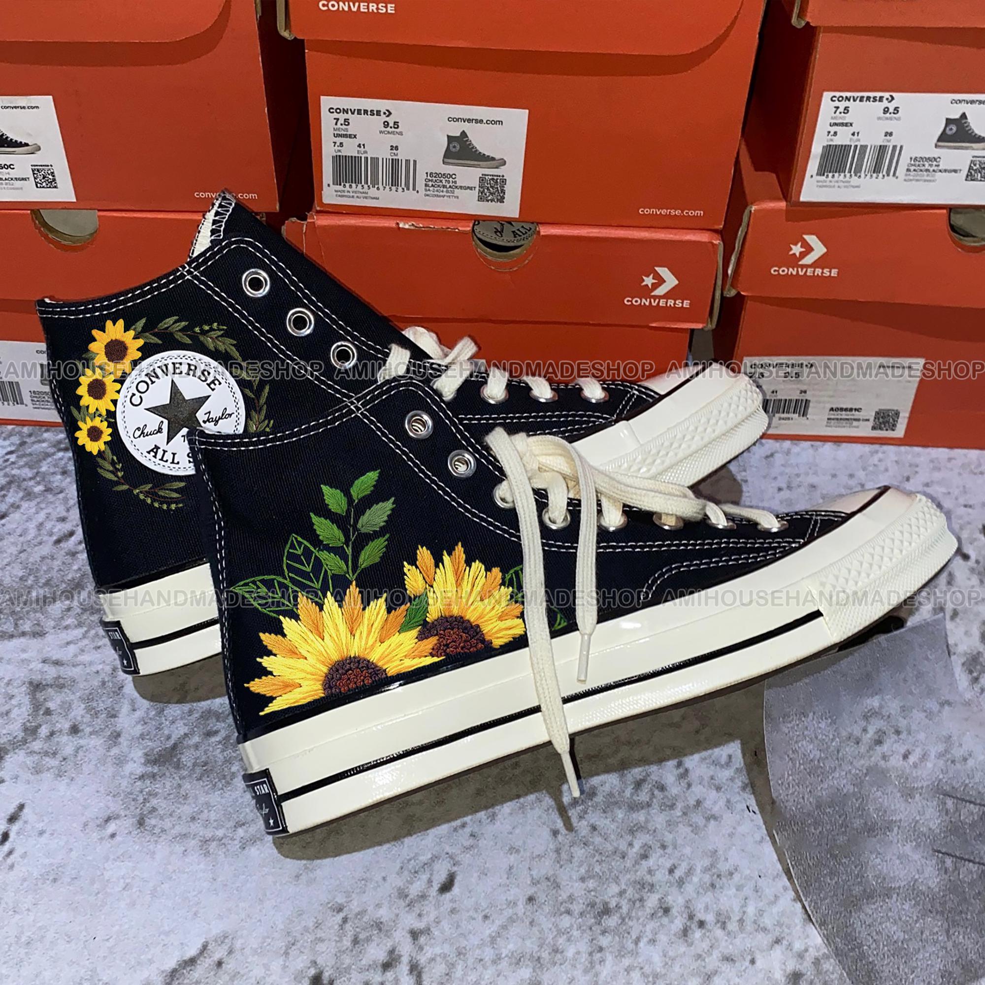 Sunflower Converse Etsy UK