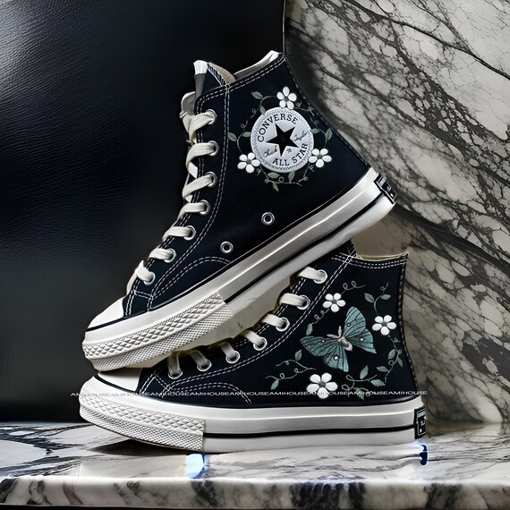 Butterfly converse high tops deals