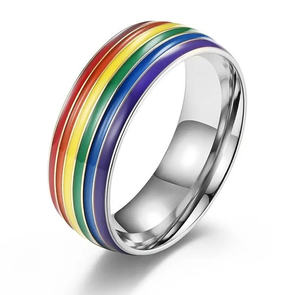 Rainbow Pride Colors Ring