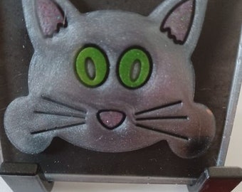 Cat face plaque