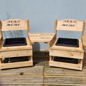 Liebe Sitz Holz Garten Pflanzgefäße