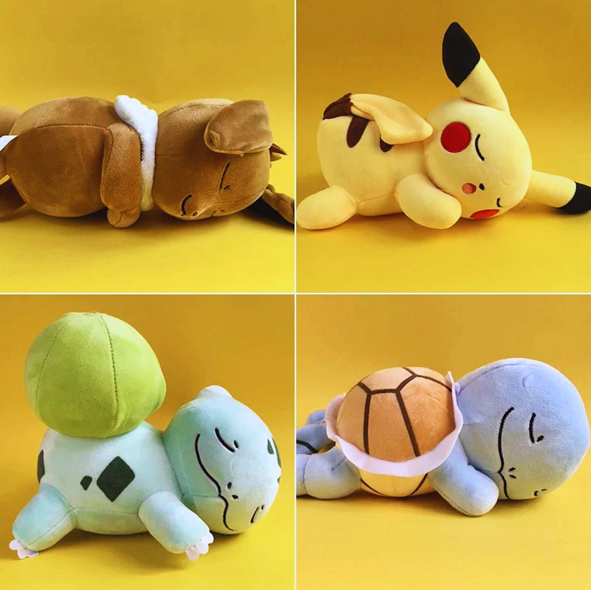 squirtle sleeping plush