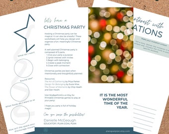 Printable Christmas Party Planner