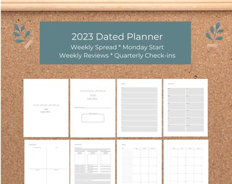 2023 Dated Weekly Printable Planner: By Plan Goal Plan