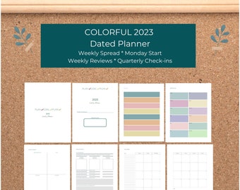 2023 Colorful Dated Weekly Planner