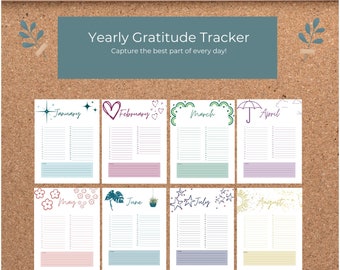 Gratitude Tracker: Journal and Record What You Are Thankful For All Year