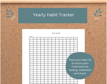 Yearly Habit Tracker