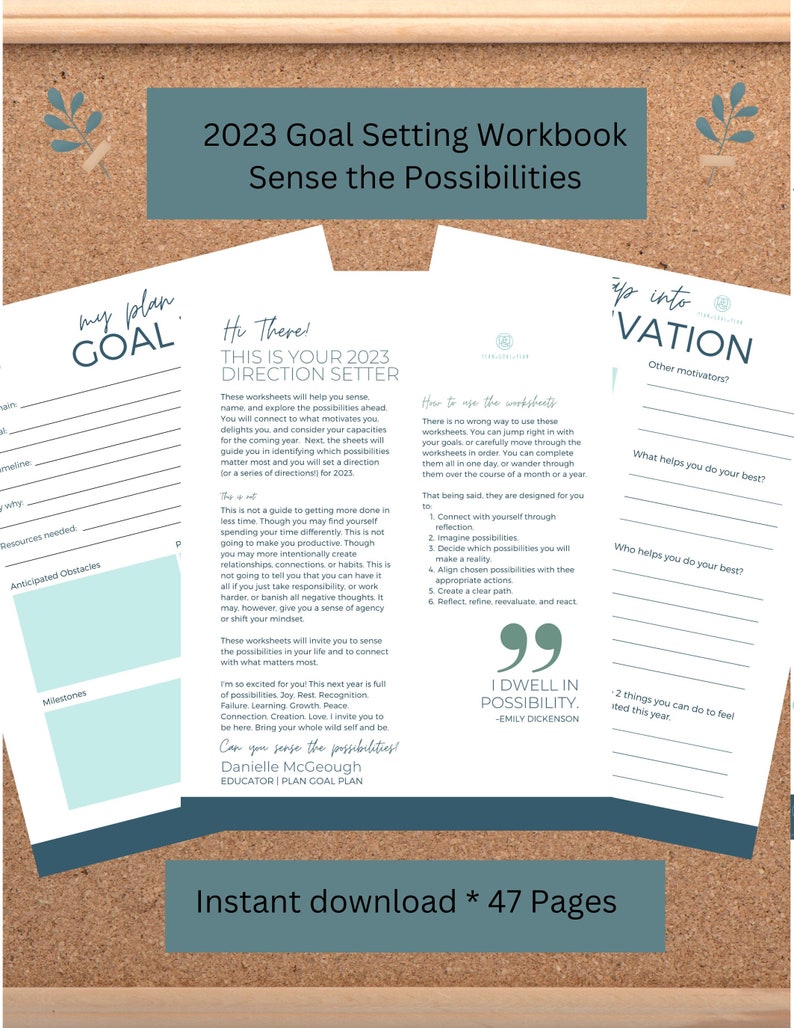 2023 Goal Setting Workbook: Sense the Possibilities image 1