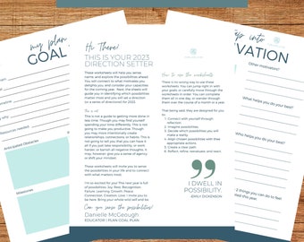 2024 Goal Setting Workbook | Plan and Set Goals with Purpose