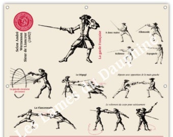 Displays guards and blows according to Sieur de Liancourt