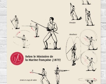 Post guards and French batting according to the French Ministry of the Navy