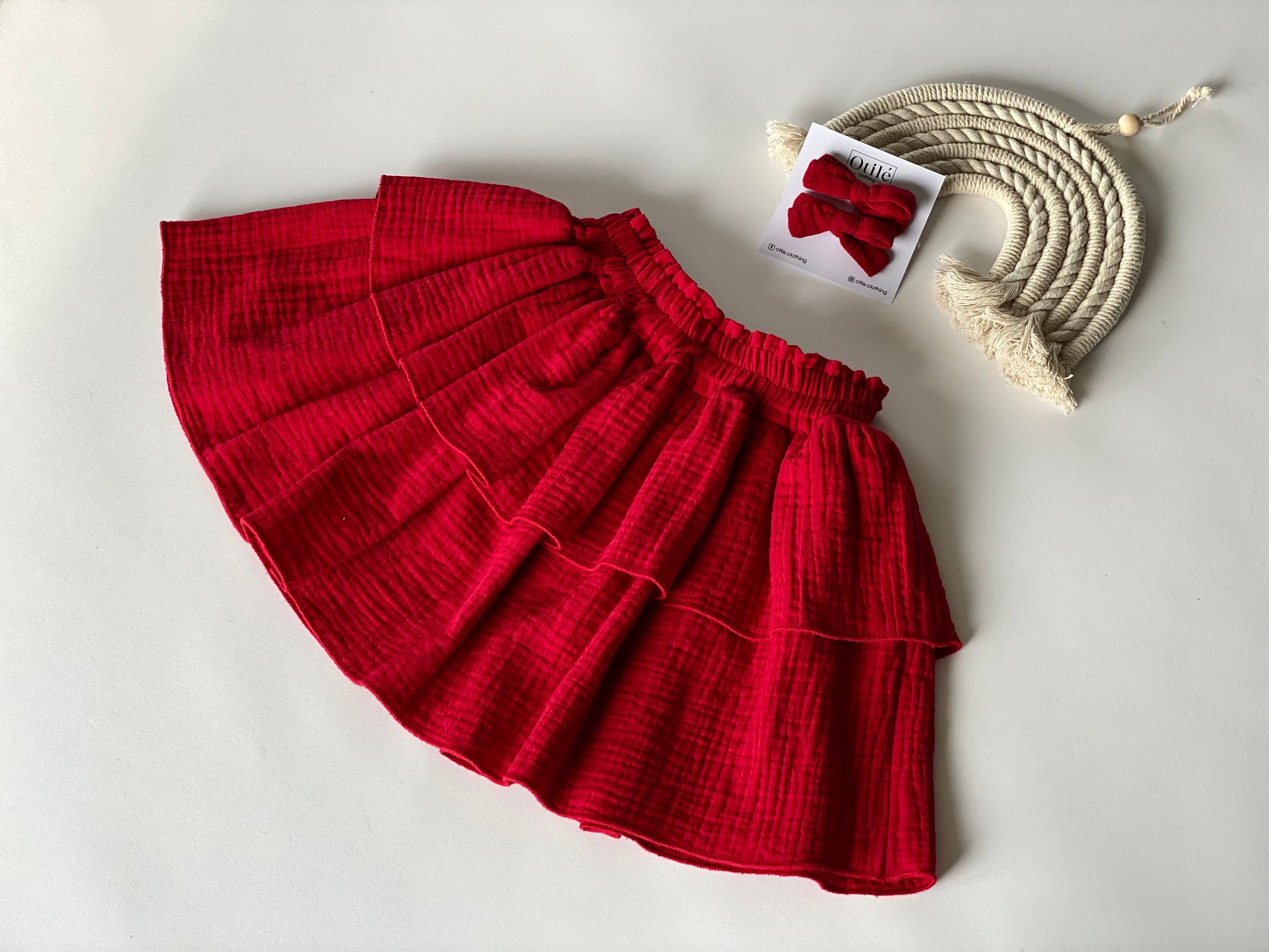 Girl Skirt Toddler Girl Skirt Cotton Skirt Little Girl Etsy