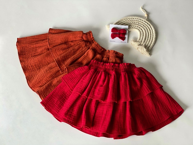 Girl Skirt Toddler Girl Skirt Cotton Skirt Little Girl Etsy