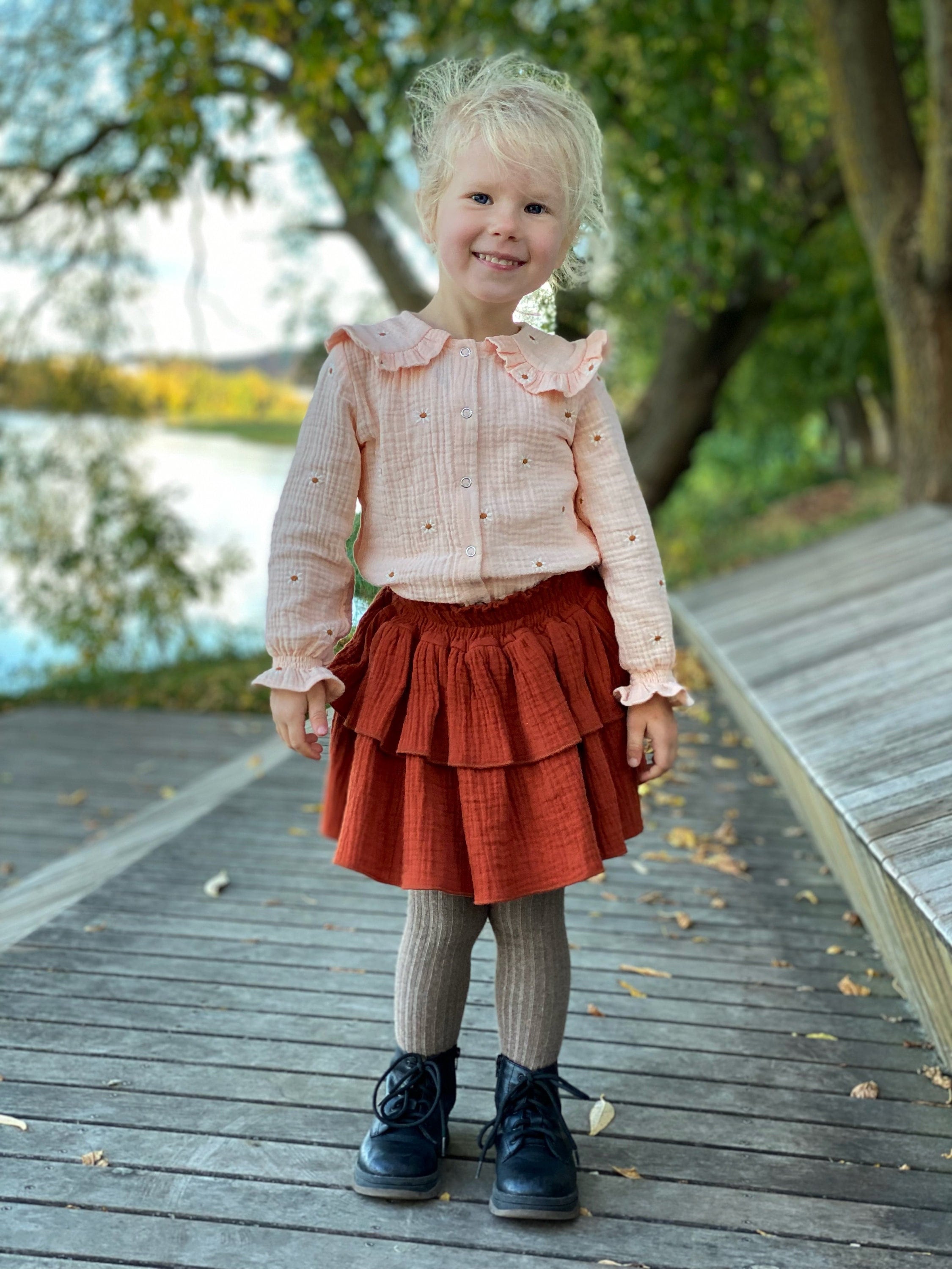 Girl Skirt Toddler Girl Skirt Cotton Skirt Little Girl Etsy