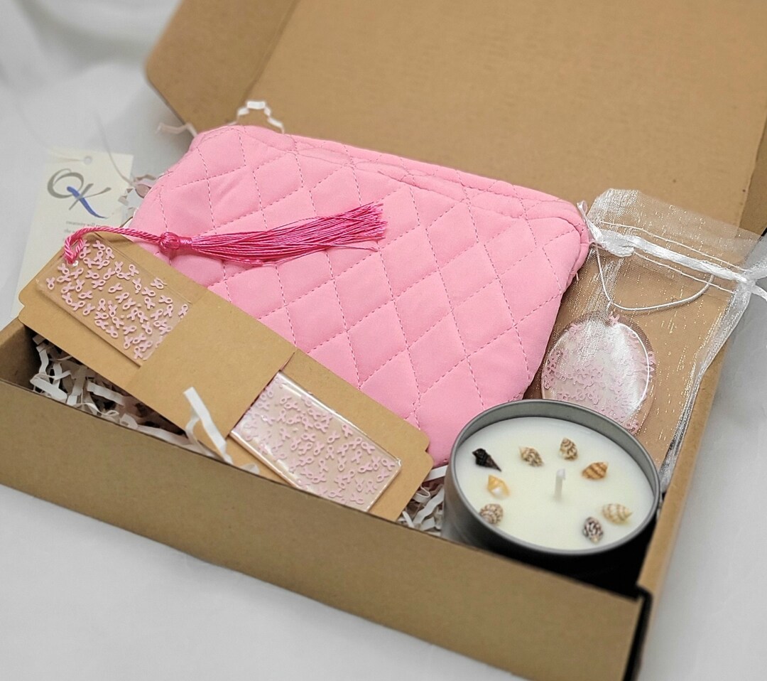Breast Cancer Gift Box Breast Cancer Awareness Breast Cancer Etsy