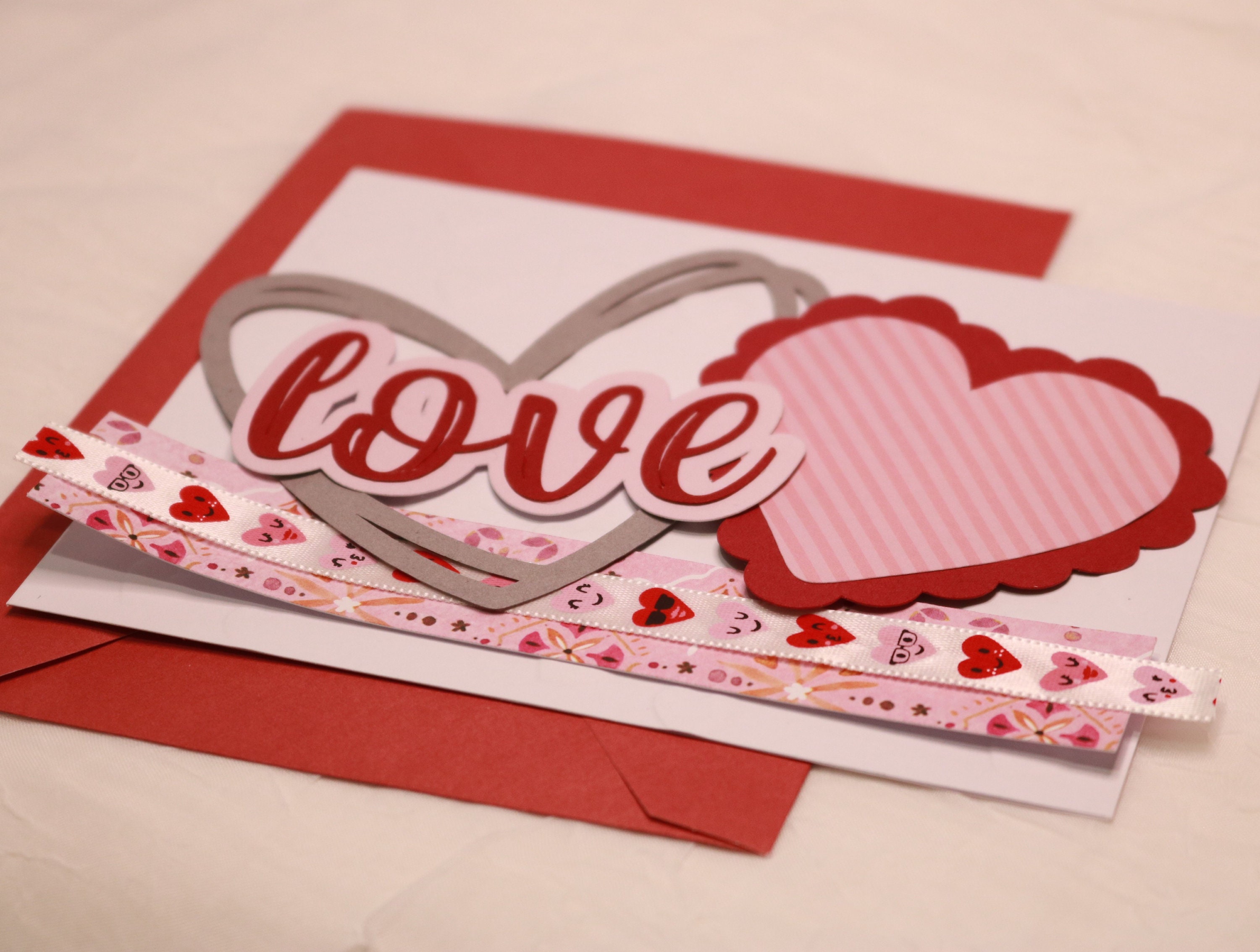 Valentine's Day Card Making Kit, DIY Card Kit, Card Craft Kit
