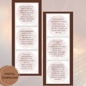May include: Digital download featuring inspirational quotes on a brown background. The quotes are displayed on individual cards with a watercolor-style design. The words "Digital Download" are at the bottom left.