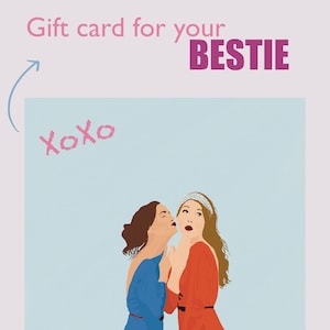 Gossip girl themed gift card