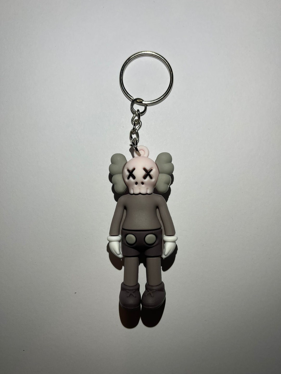 Kaws Grey Keychain Etsy