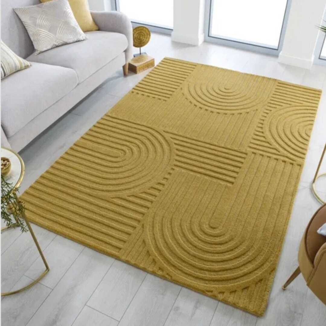 Modern Loop & Cut pile Design Rugs Hand-tufted 100% Wool Handmade Area ...