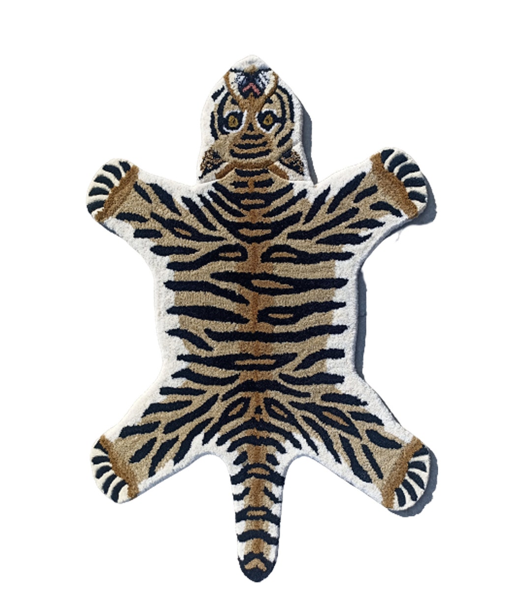 Small Tiger Rug, 2x3 Tiger Mat, Animal Art, Gift for Man/boys/kids