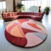Hand Tufted Rug Circle Wool Handmade Area Rug Carpet for Home, Bedroom ...