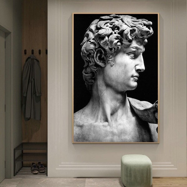 Sculpture of David Canvas Wall Art for Nordic Home Decor and Creative Artistic Expression