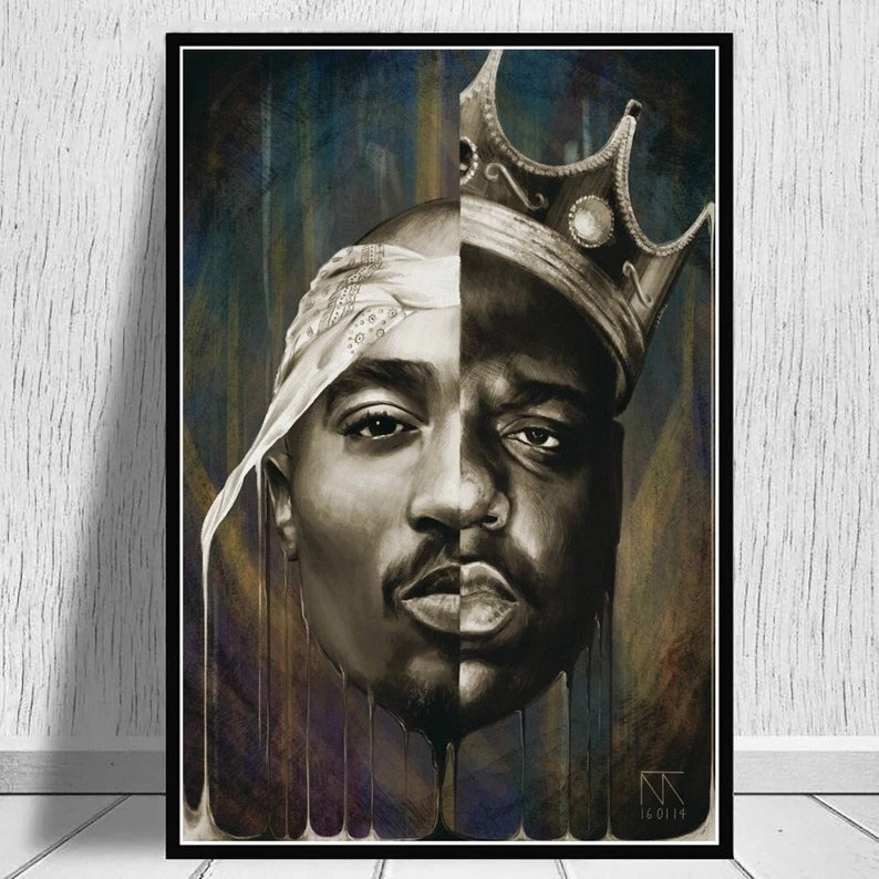 Hip Hop Old School Legends Canvas Wall Art, Rapper Home Decor - Etsy
