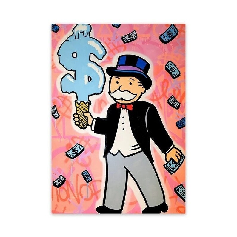 Monopoly to Your Space With Alec Monopoly Canvas Prints A Bold and