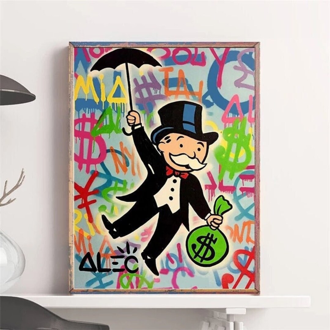 Monopoly to Your Space With Alec Monopoly Canvas Prints A Bold and