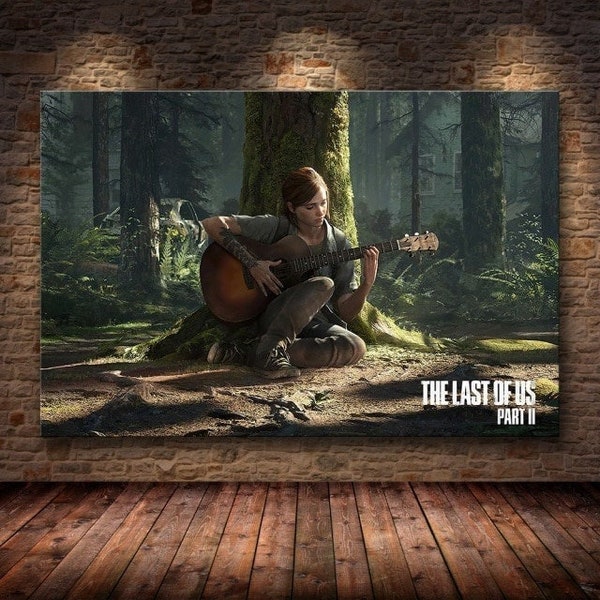 The Last of Us 2 Ellie Canvas Print - Game Poster for Fans of The Last of Us