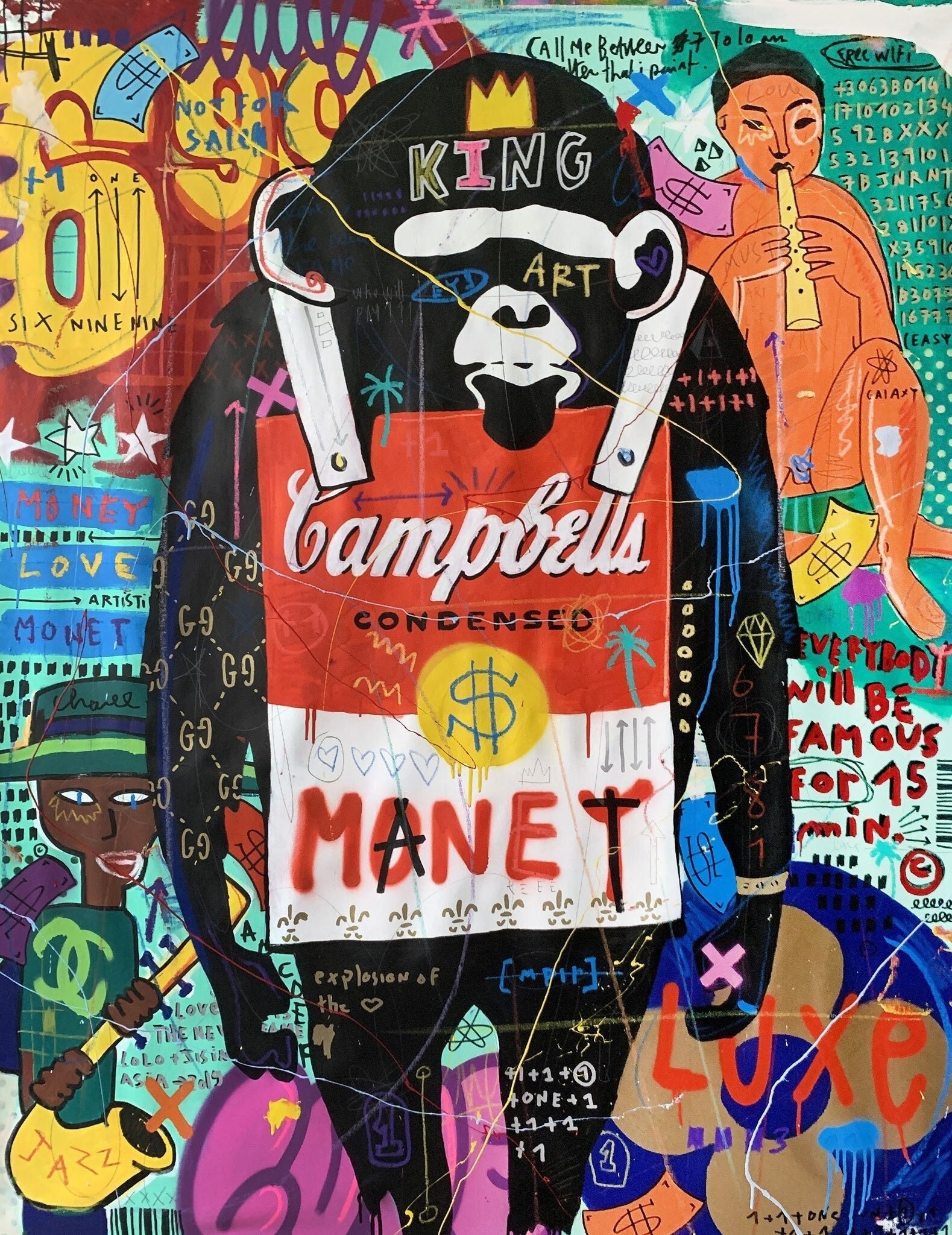 Iconic Rapper Art Tupac Shakur Graffiti Pop Art Canvas A Pop Art Wall Art Featuring the ...