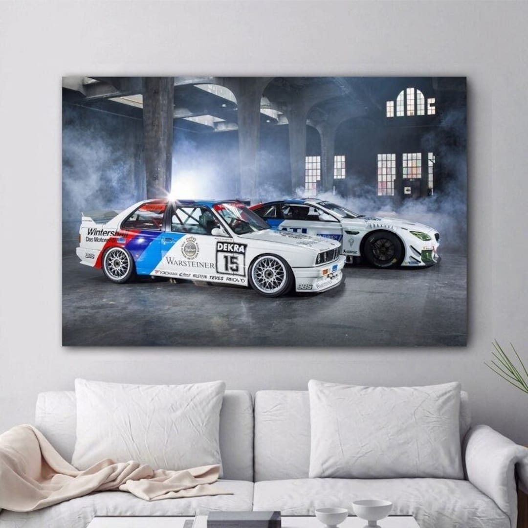 Sport Auto Supercars B M W Tuning M6 E30 Racing Auto Kunst Poster