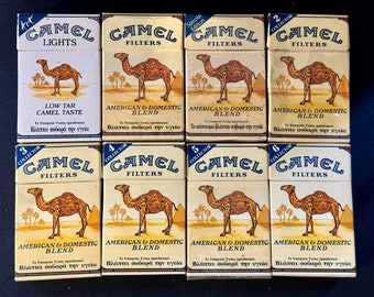 〈超希少品〉ヴィンテージ CAMEL 飾り用コレクターズアイテム ヴィンテージ CAMEL タバコ 8 個入り 空パック コレクション用 - Etsy 日本
