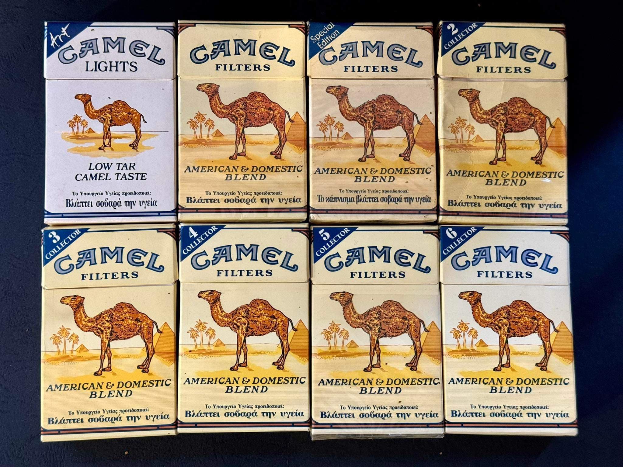 Vintage CAMEL Cigarettes Lot of 8 Empty Packets for Collection Etsy