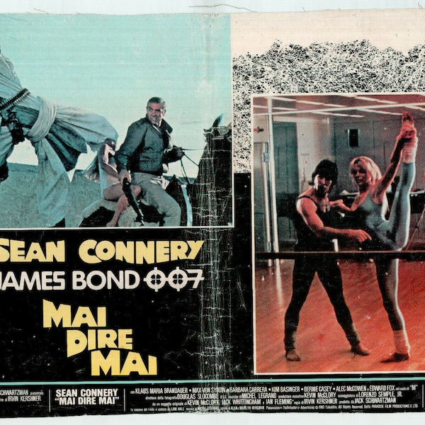 MAI DIRE MAI, James Bond Sean Connery Fotobusta Movie Poster (46x68)
