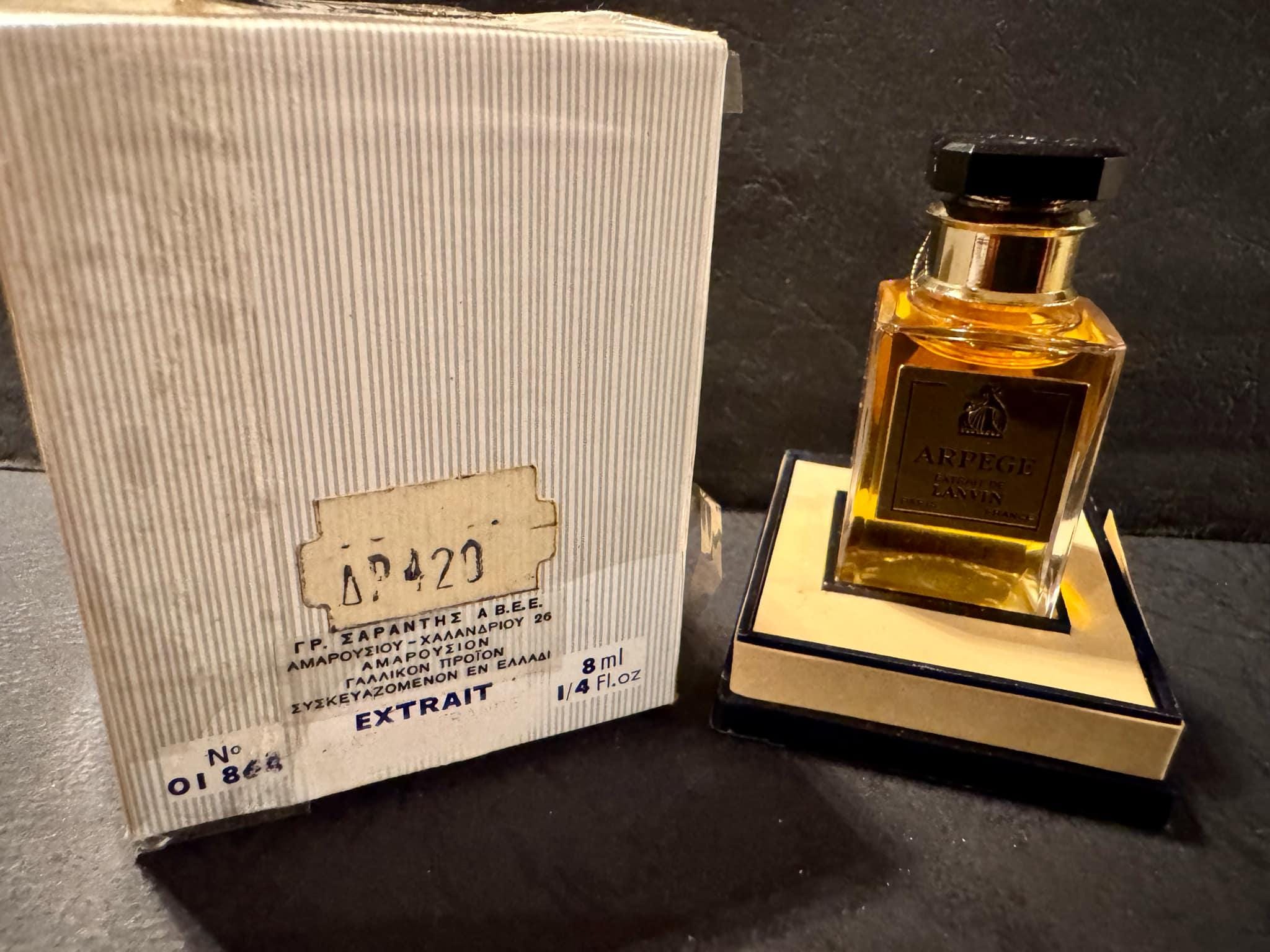 LANVIN extrait de ARPEGE 香水VINTAGE Buy Vintage LANVIN Paris ARPEGE Eau De Parfum Extrait 1/4oz With