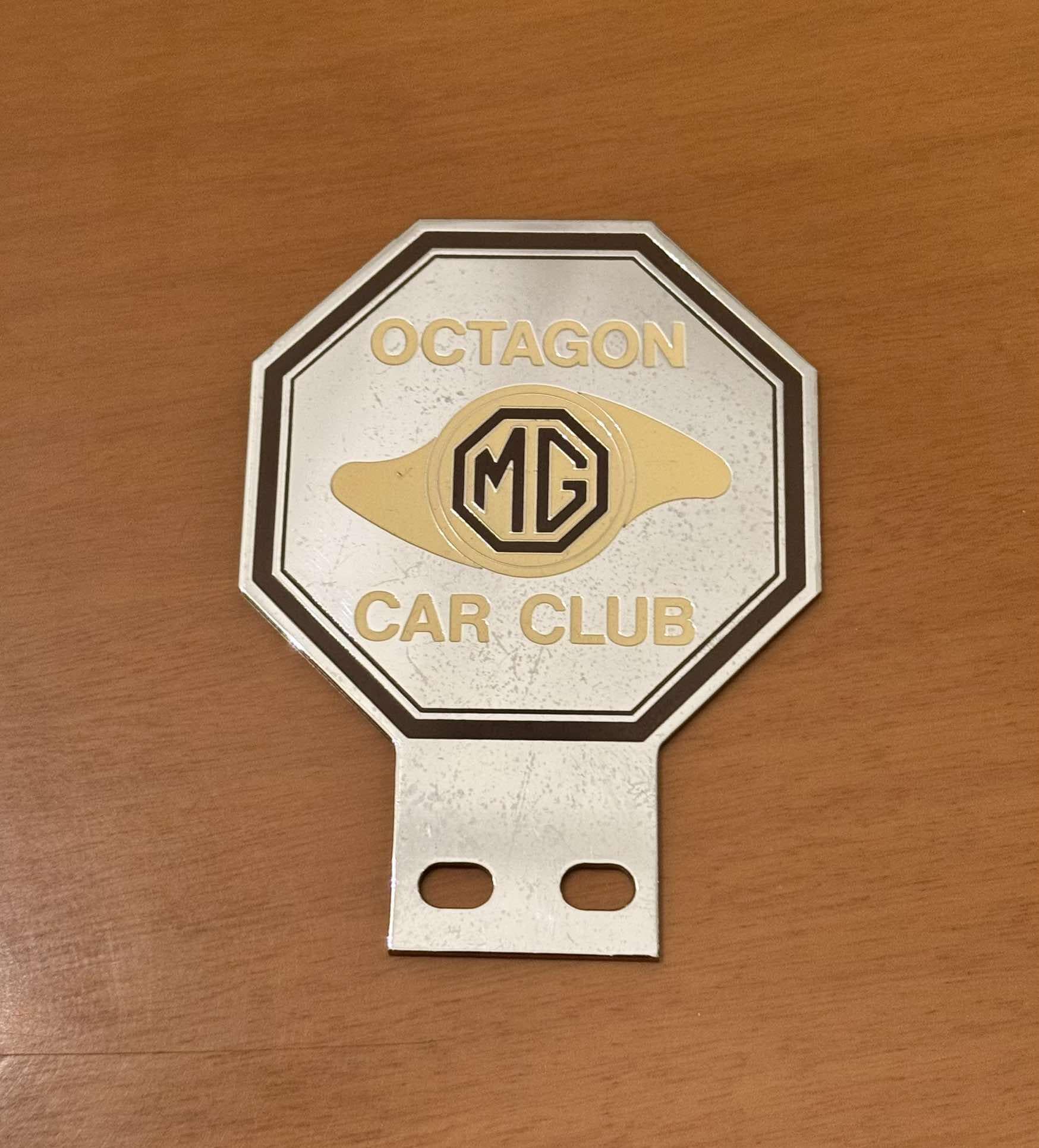 MG オクタゴン カークラブ ヴィンテージ モーターカー バッジ