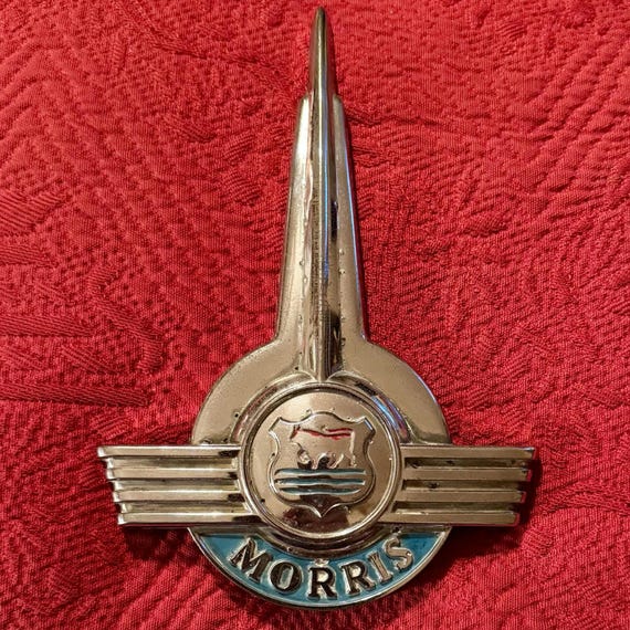 金属製カーエンブレム 1950年代 MORRIS PANEL VAN ボンネット 
