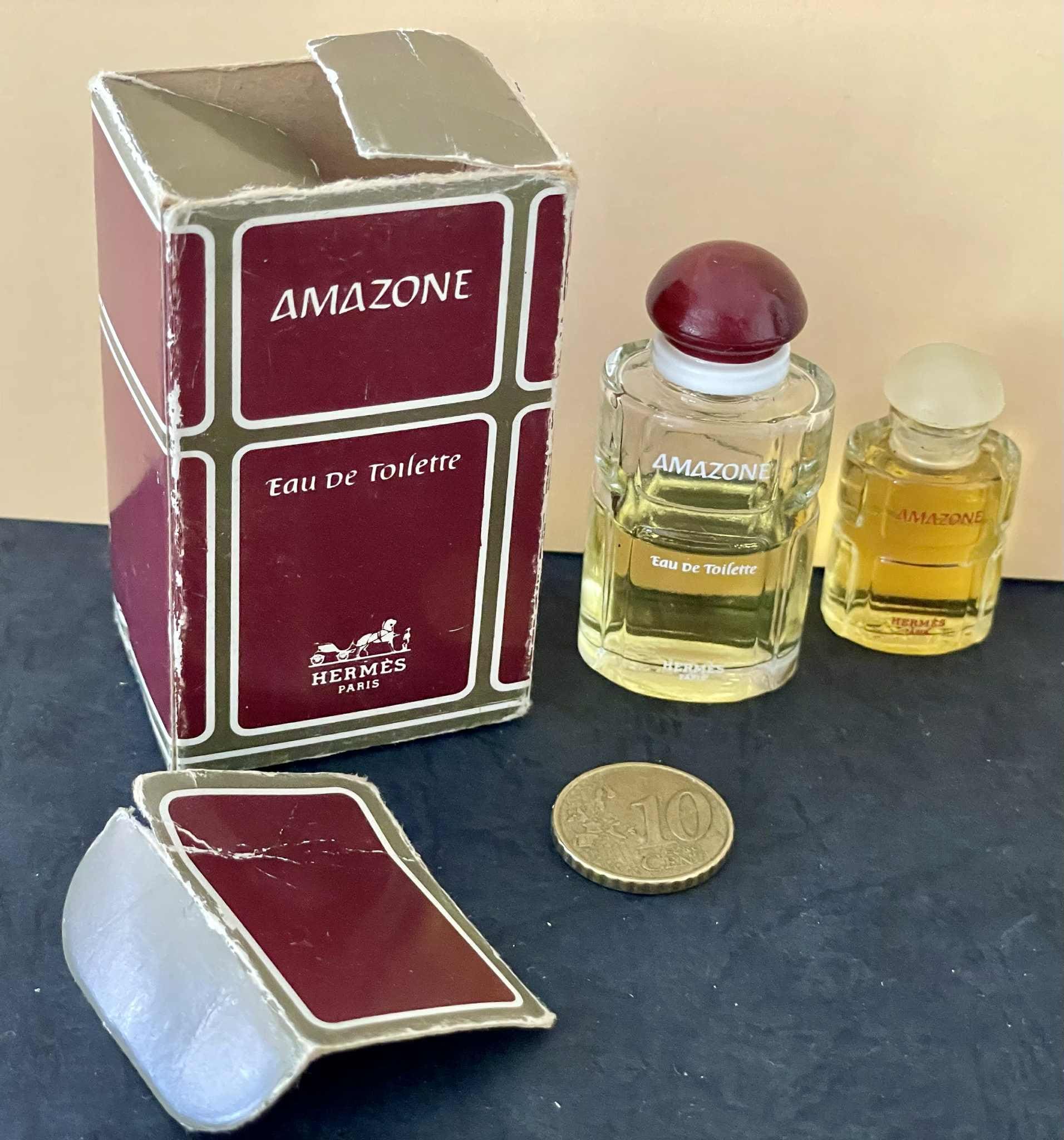 Hermes Amazone Lot of 2 Miniatures (1974) Eau De Toilette 7ml&2