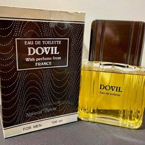Vintage Eau de Toilette DOVIL for men, 100 ml, 70&#39;s, Unused in box NOS