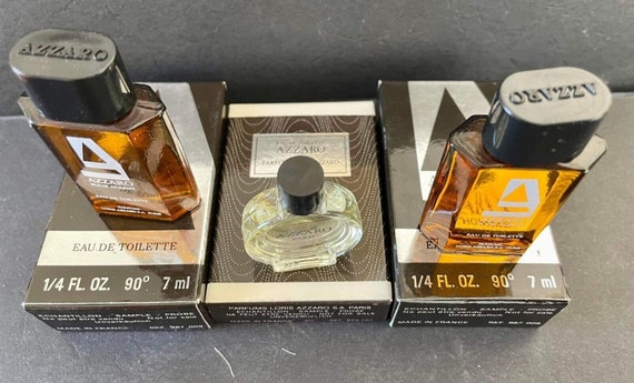 Vintage Eau De Toilette AZZARO, Old Formula (lot of 3) Miniature