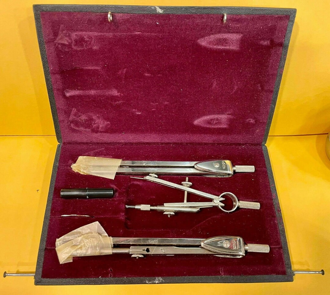 Lot De Boussoles Vintage Jasco Dans Son étui D'origine – Fabriqué En Tchécoslovaquie