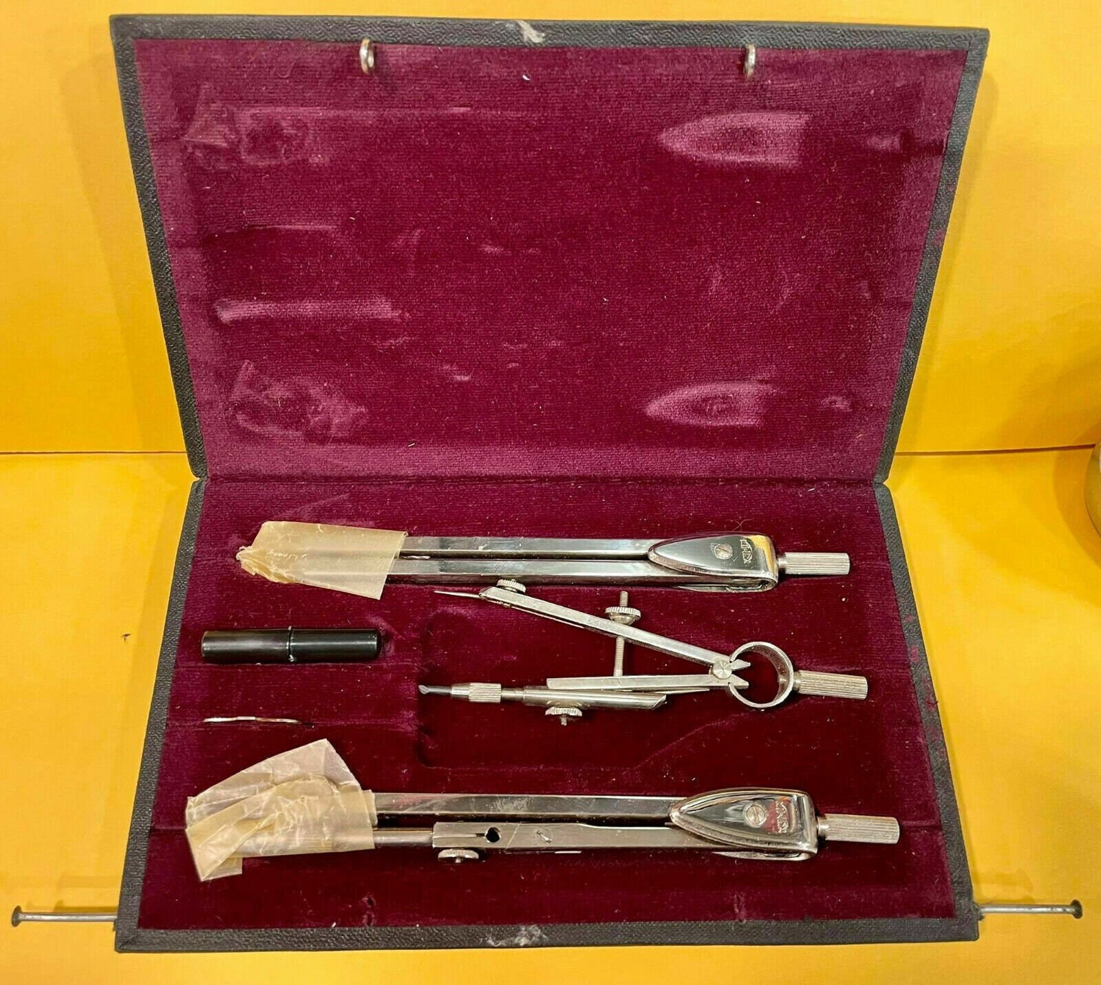 Lot De Boussoles Vintage Jasco Dans Son étui D'origine – Fabriqué En Tchécoslovaquie